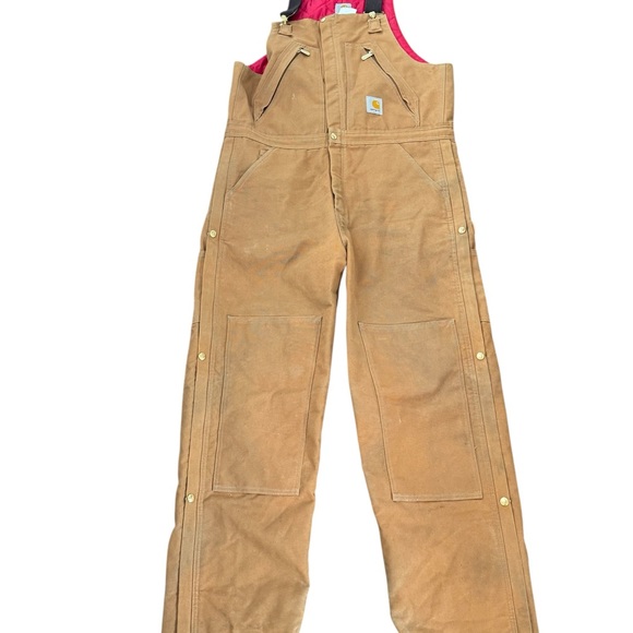 Carhartt Men’s Insulated Tan Overalls - Picture 1 of 3